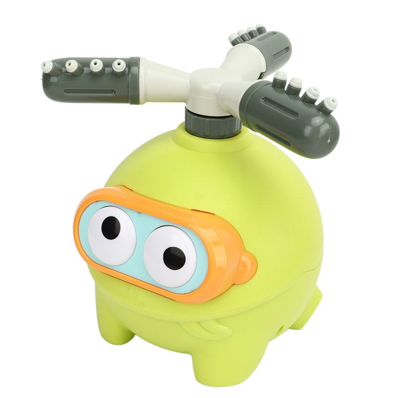 Kids Water Spray Sprinkler Rotatable Cute Frog Shape Outdoor Water