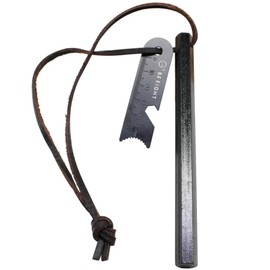 BE8 Fire Starter, Hexa, Hexa, Magnesium, Fire Starter, Flint, 5.0 inches (127 mm)