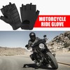Hugger Fingerless Motorcycle Gloves for Men – Gel Padded Palm,