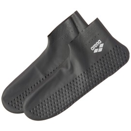 Arena Latex Pool Socks - Black and Silver Size 37/39