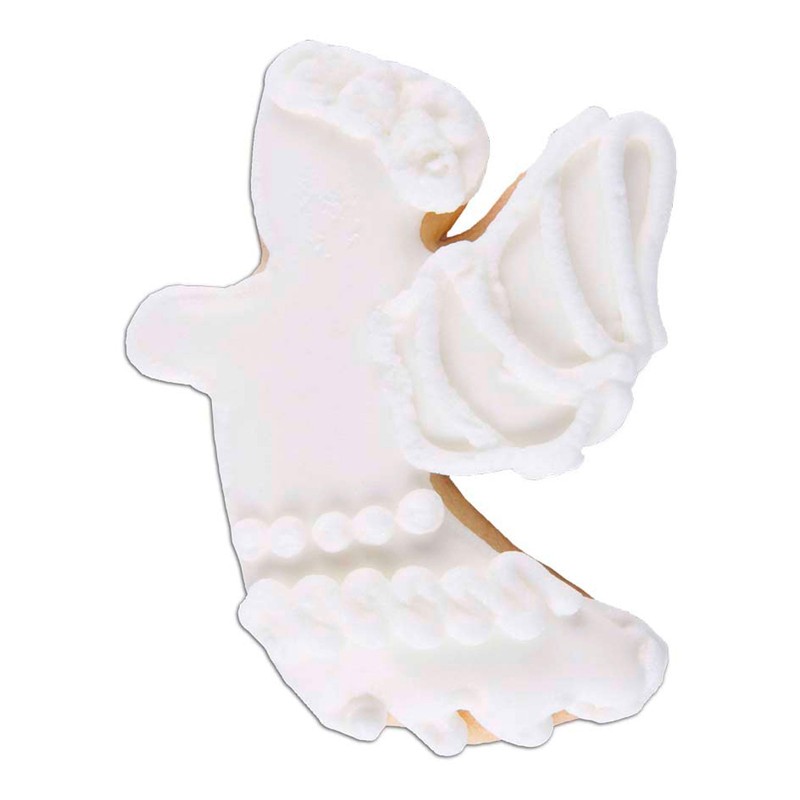 Staedter Stainless Steel Angel Cookie Cutter, 7.5 cm, Silver