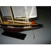 Atlantic Hand Made Wooden Model Sailing Ship 14" White Sail