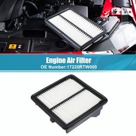 X AUTOHAUX Car Engine Air Filter Replacement Fit for Honda Fit GE6/GE7/GE8/GE9 No.17220RB6Z00 - Pack of 1