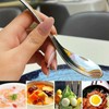 OULIGET Thickened Stainless Steel Soup Spoons, Asian Chinese Japanese Flat