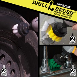 Bathroom Brush Cleaner for Shower - Toilet Scrubber Brush - Spin Brush - Scrubbing Brush for Cleaning - Car Detailing Brushes Interior - Detail Brush Set - Narrow Cleaning Brush - Oven Cleaning Brush