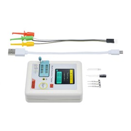 diymore Transistor Tester TC-T7-H TFT ESR Tester Resistance Capacitor Measurement with One Button Operation, Graphic Display for Diodes Triode Capacitor Resistance