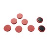 Pack of 12 Red Round Flat Magnets - 24mm Whiteboard