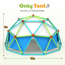 Zupapa Climbing Dome Tent for Kids 8-12, Waterproof Tent for All 10 FT Dome Climber with Hand Grips, Garden Dome Tent Accessories ONLY