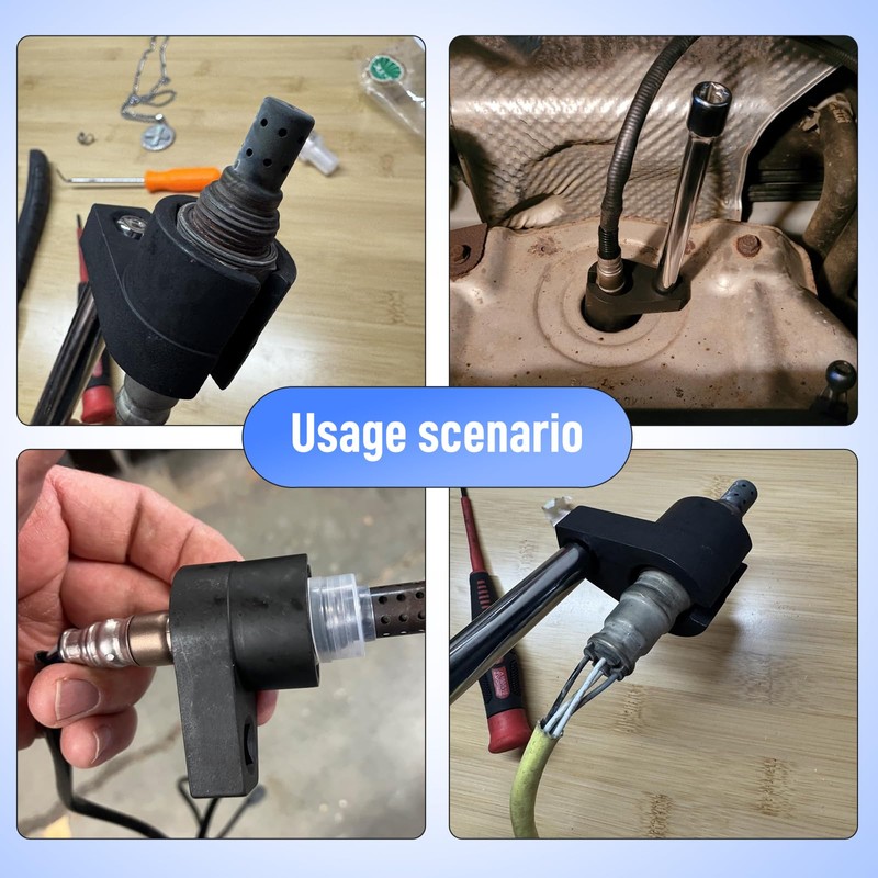 YGCQFH Oxygen Sensor Socket with Side Wire Cutout, Oxygen Sensor
