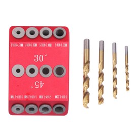 Hole Locator Drilling Kit Multi Angle Pocket Holes Doweling Jig 30° 45° 90° for Wood