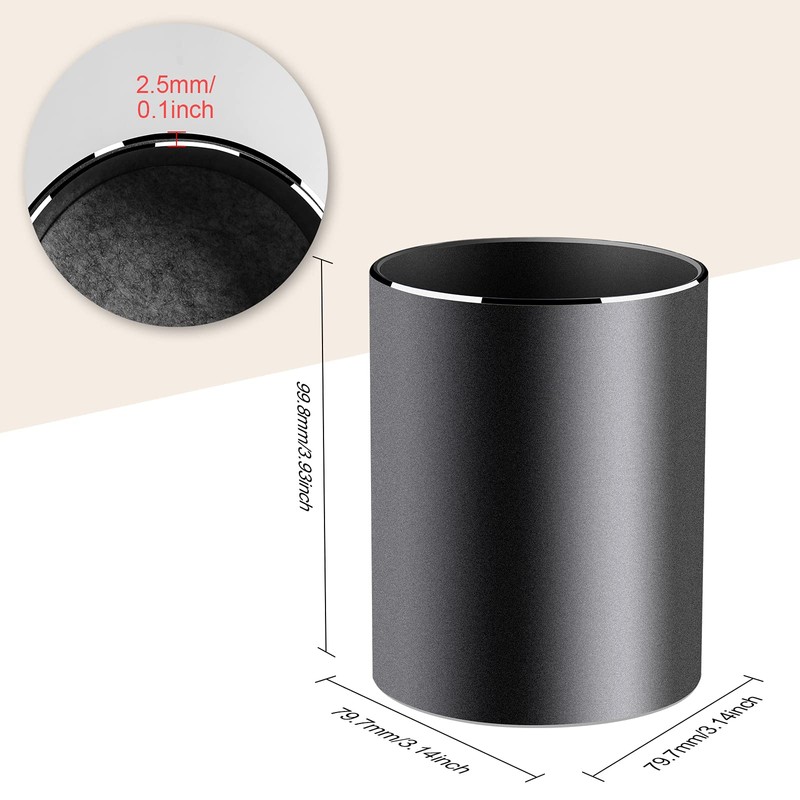 Vaydeer Pen Stand Fashionable Metal Pen Stand Large Capacity Pen