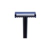 Dukal Dawn Mist Prep Razor, Double-Sided, Blue Handle, Plastic Guard