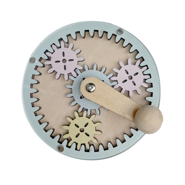 Menolana Busy Board Hand Crank Gear Early Teaching Educational DIY