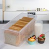 Tiawudi 2 Pack Bread Box, Plastic Bread Container, Large Sandwich
