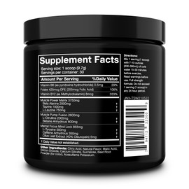 NX Sports The Shadow! 350mg of Caffeine Hard Core Preworkout -Electric Energy, Mental Focus, Superhuman Strength, Men & Women - Watermelon 30 Servings