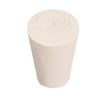 uxcell White Tapered Shaped Solid Rubber Stopper for Lab Tube