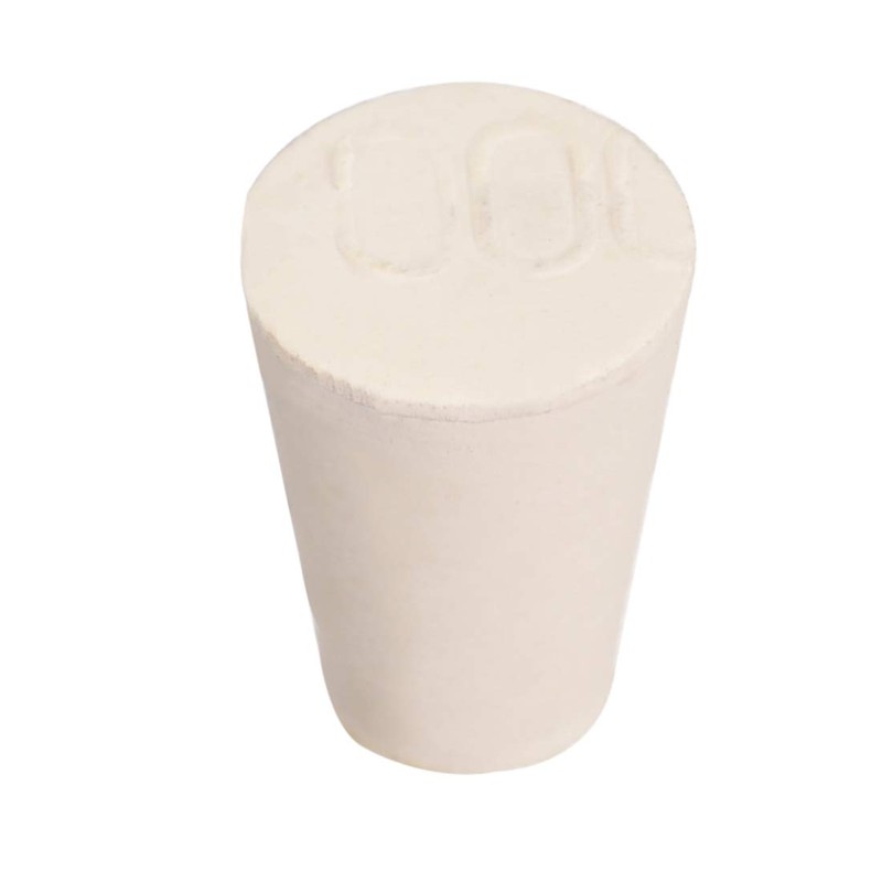 uxcell White Tapered Shaped Solid Rubber Stopper for Lab Tube