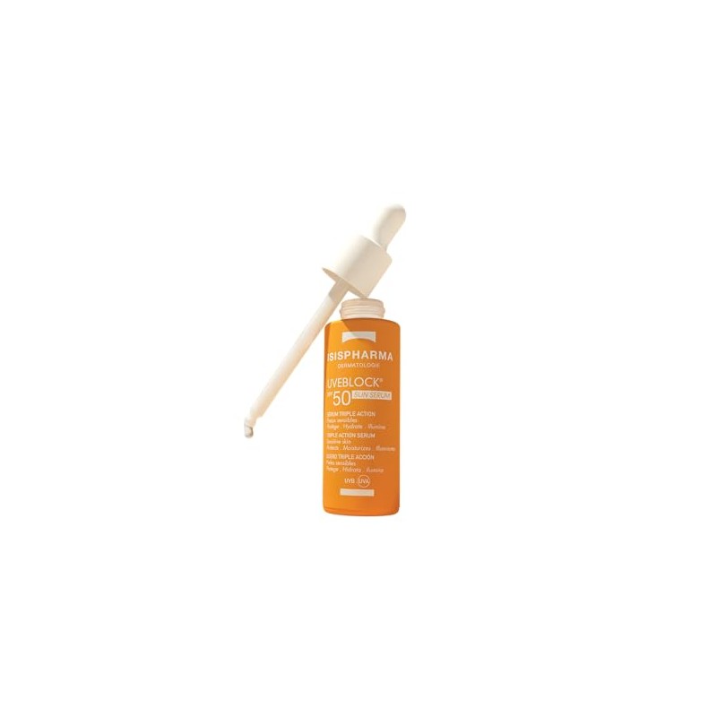 Isispharma Uveblock Sun Serum SPF50 - Hidrata 8h, Protege e