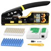 Lsoar RJ45 Crimper Pass Through RJ45 Crimp Tool Kit