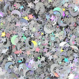 BetterJonny Confetti Paper Glitter Starry Moon Colored Paper Party Event Wedding Party Celebration Birthday End Party Wedding Romantic