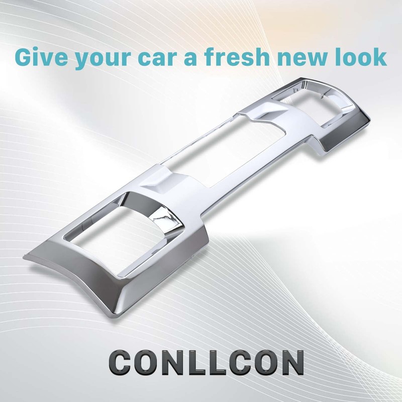 CONLLCON Front Bumper Skid Plate Chrome Compatible with 2015-2019 GMC