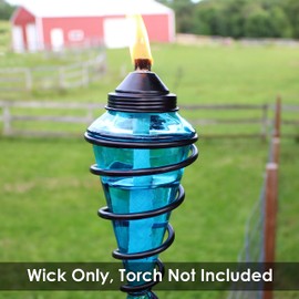 Sunnydaze Replacement Fiberglass Wicks for Outdoor Tiki Torches and Lamps, Set of 8