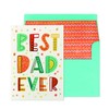 NIQUEA.D Father's Day Card, Best Dad Ever, Includes a Unique