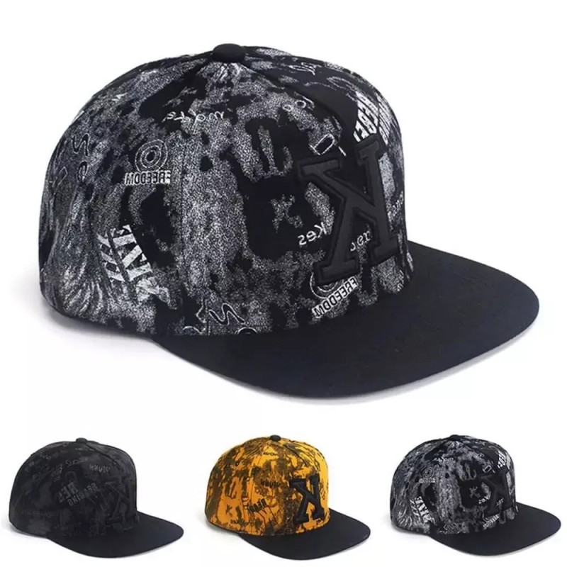 스냅백 K그래픽 남자 남성 여자 여성 [옐로우] Snapback K Graphic