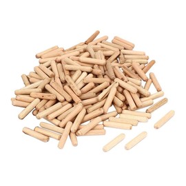 Wooden Dowels Pins, 1/4 Inch x 1 Inch Dowel Rods for DIY and Furniture Woodworking (100PCS)