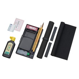 Kuretake GA432-12 Calligraphy Set, 2-Way, Full Opening, Blue