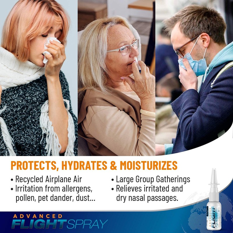 Intelligent Remedies Flight Spray Advanced, Nasal Nose Spray Cleaner for