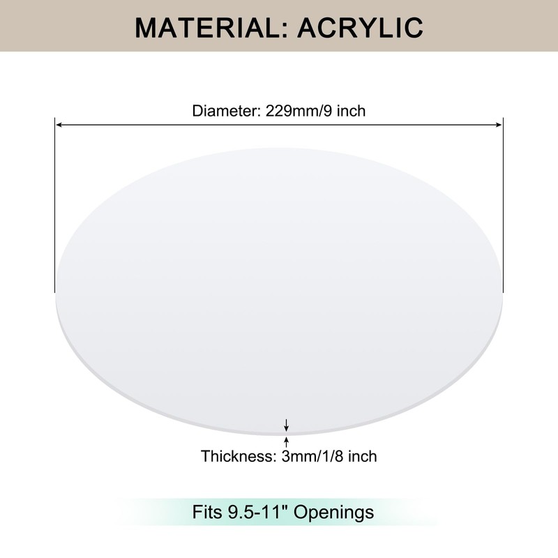 Awclub Lampshade Diffuser, 9" Diameter Round Diffuser Lamp Shade for