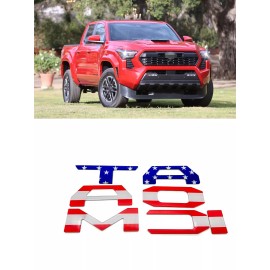 SPEED ZONE US Flag Tailgate raised letters compatible with TOYOTA TACOMA 24 25