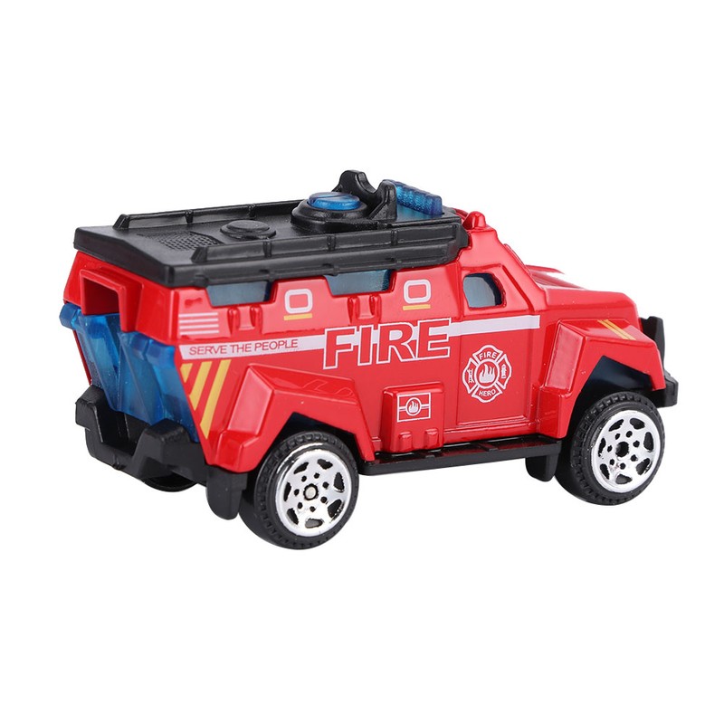 6pcs 1:64 Engineering Car Model Alloy Simulation Vehicle Car Model