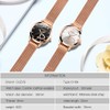 OLEVS Women's Rose Gold Watches Heart Diamond Japanese Quartz Movement