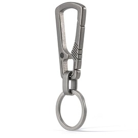 KeyUnity Titanium Carabiner Keychain Clip, Titanium Keyring, Edc Quick Release Key Holder Organizer, Carabiner Clip For Keys,Keyrings For Men, Belt Key Holder, for Outdoor Activities & Home Use