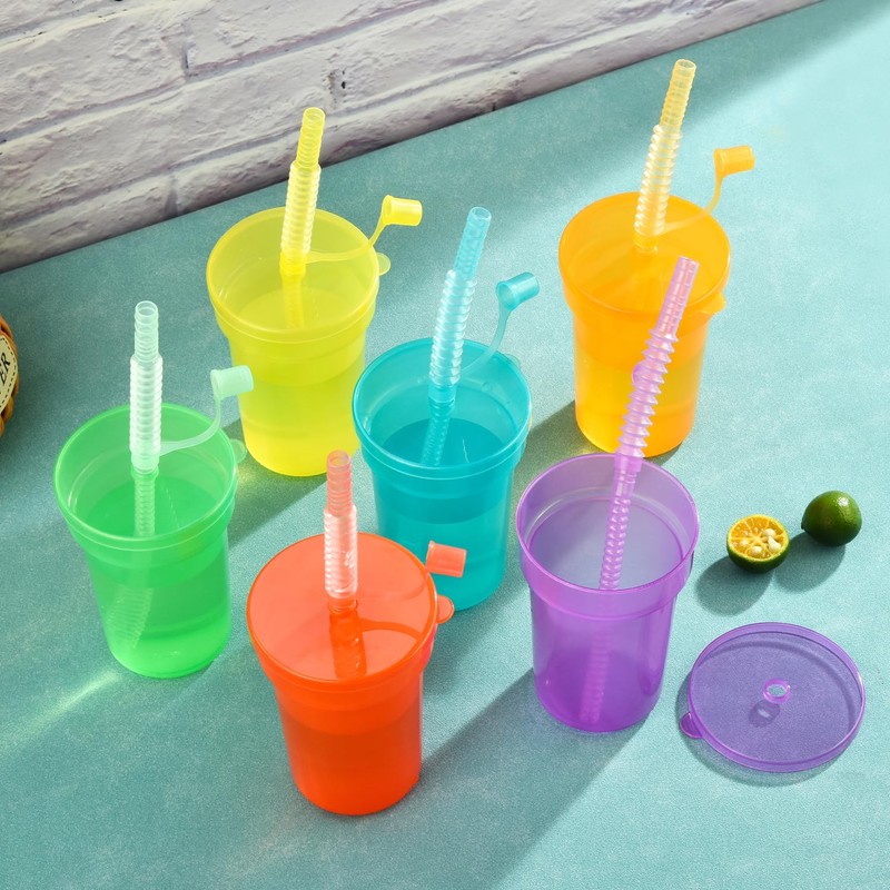 ALINK Pack of 6 Children's Party Cups, Plastic Cups, Drinking