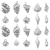 KitBeads 100pcs Assorted Seashells Charms Alloy Ocean Life Seafish Charms