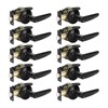 KNOBWELL 10 Pack Matte Black Door Handle Door Lever Set,