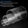 uxcell Acrylic Pipe, Transparent Rigid Round Tube for Lamps and