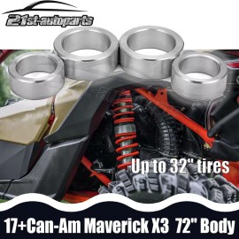 21ST 3" Full Lift Suspension Kit For 2017-2024 Can-Am Maverick X3 MAX Turbo 72" Body