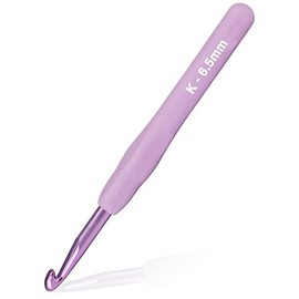 1Pack Size K / 6.5mm Crochet Hook, Super Smooth & Ergonomic for Beginner and Advanced (6.5mm-K)