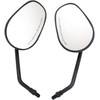 BREDUXSER Universal 8mm 10mm Oval Motorcycle RearView Side Mirrors for