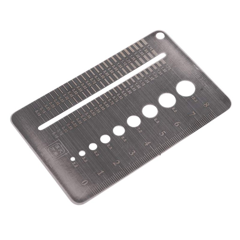 YO-HAPPY Screw Gauge, 0.1-10 mm Screw Gauge, Plate Diameter, Measuring