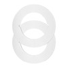 Qianly 2 Pieces Door Knob Plates Door Handle Hole Reinforcer