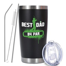 EchoMaven Golf Gifts for Dad from Daughter Son, Golf Dad Father's Day Christmas Birthday Gifts for Men, 20oz Stainless Steel Double Wall Vacuum Insulated Tumbler with Lid Straws