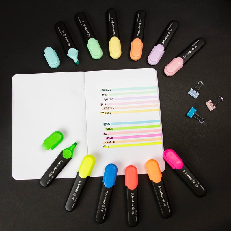 Schneider Job - markers (Yellow, Black, Multi, Black, Plastic)