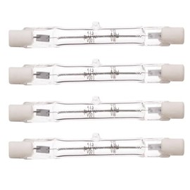 Generic J78-200W J Type Clear Double Ended T4 Quartz Halogen Lamp 200W 120V 78MM 3-1/8"" (Pack of 4), Q200T4CL