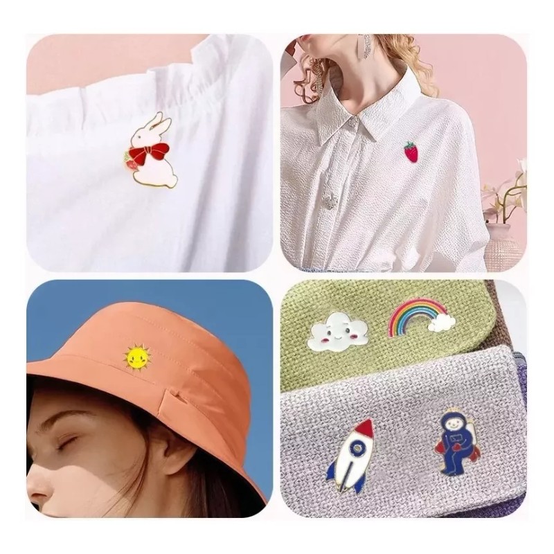 MINI BOXX Prendedores Y Broches Metalicos Pines Kawaii Para Ropa,gorra