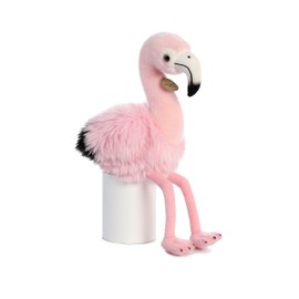 Aurora® Realistic Miyoni® Andean Flamingo Stuffed Animal - Lifelike Details Make a Cherished Companion - Perfect for Decorating Bedrooms or Classrooms - Pink 9 Inches